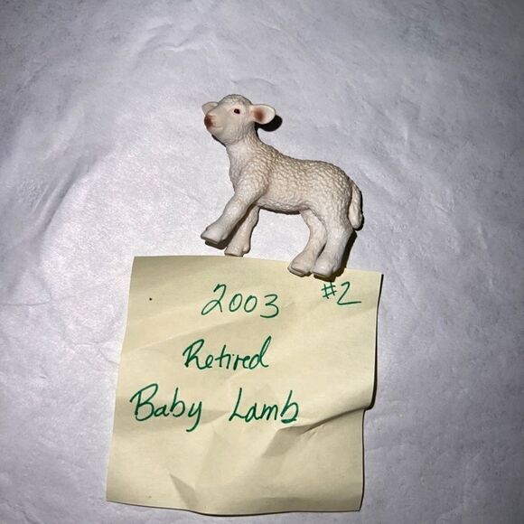SCHLEICH LAMB Standing Sheep Baby Animal Farm Figure 2003 Retired #2 - Picture 1 of 3
